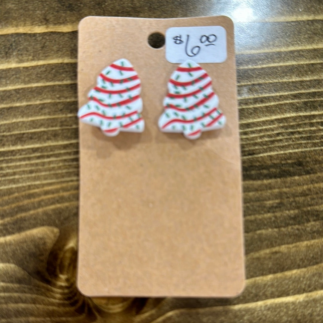 Earrings - Little Debbie Tree