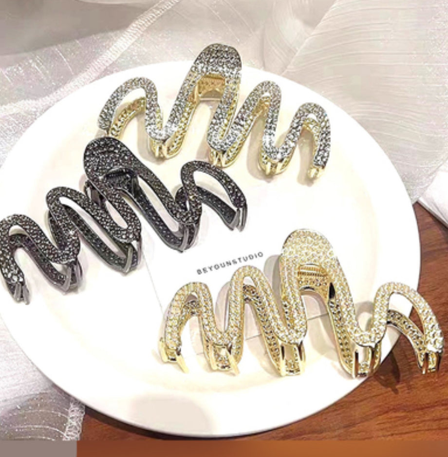Metal Sequin Hair Claws