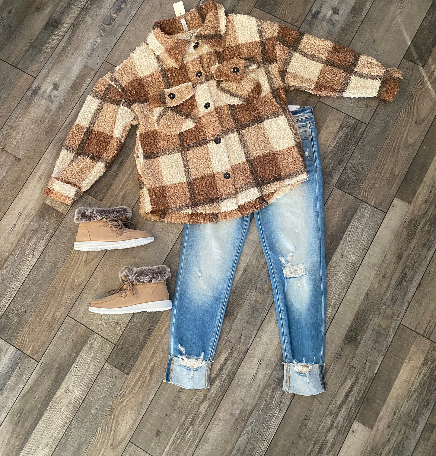 Zenana Plaid Shacket