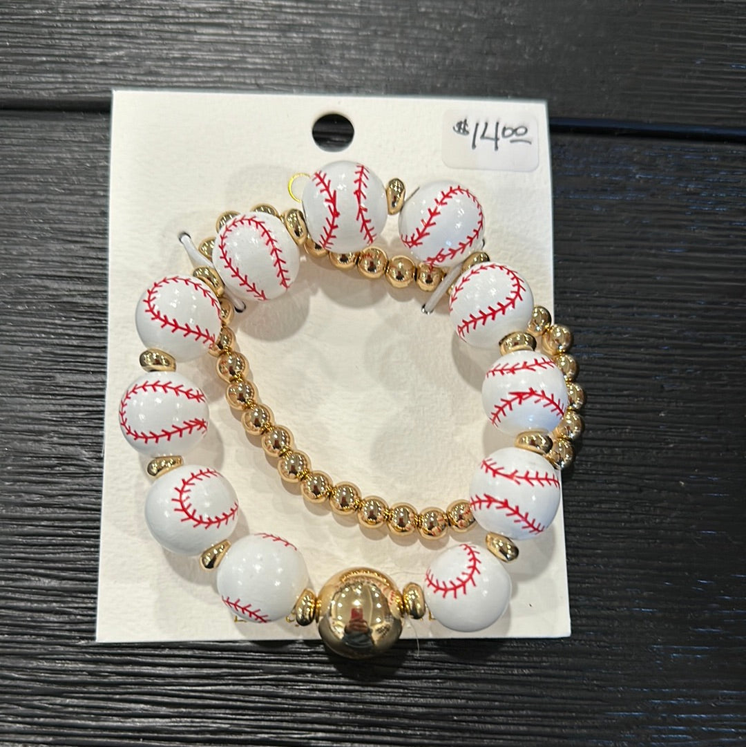 Baseball Bracelet Set