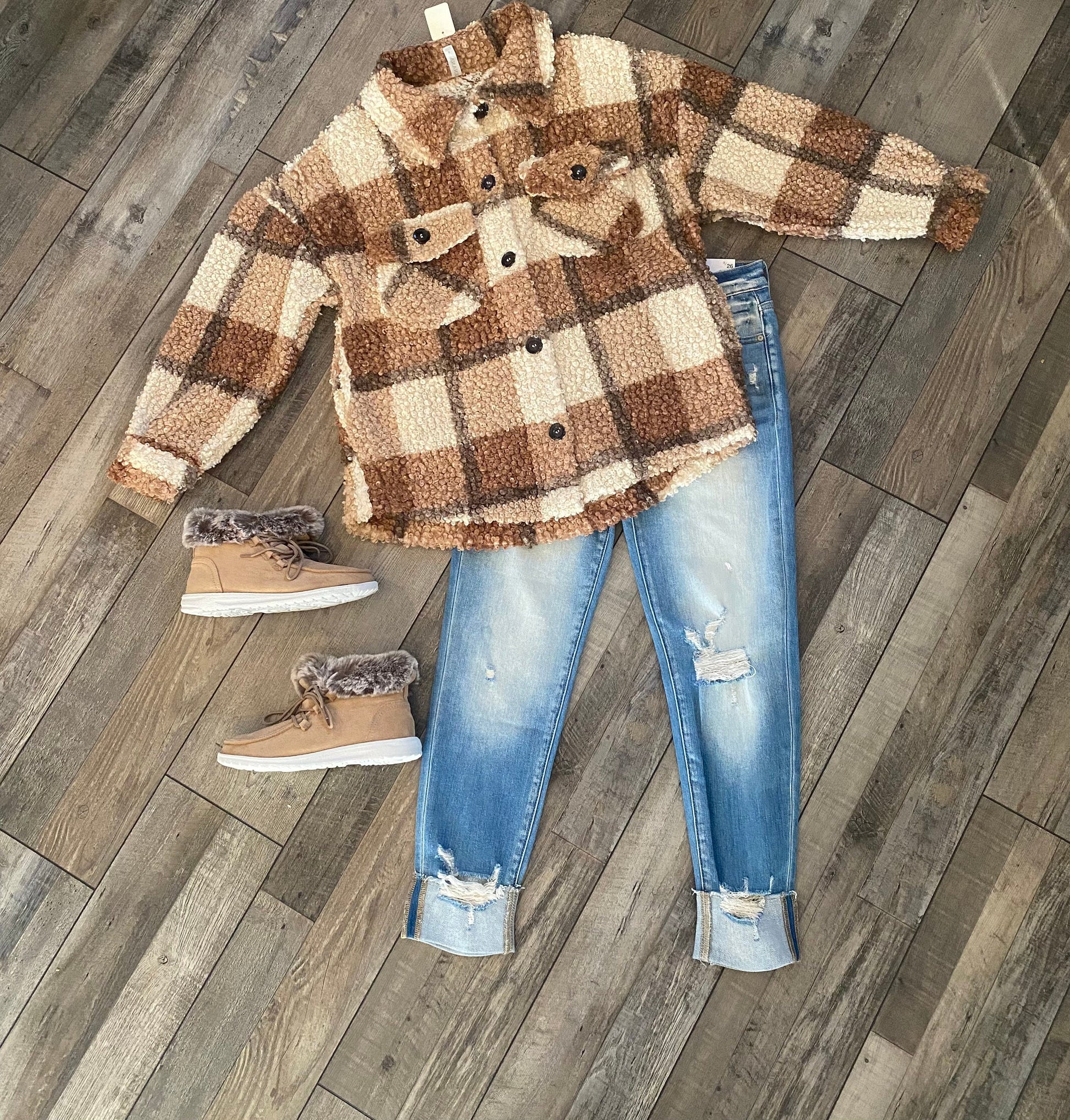 Zenana Plaid Shacket