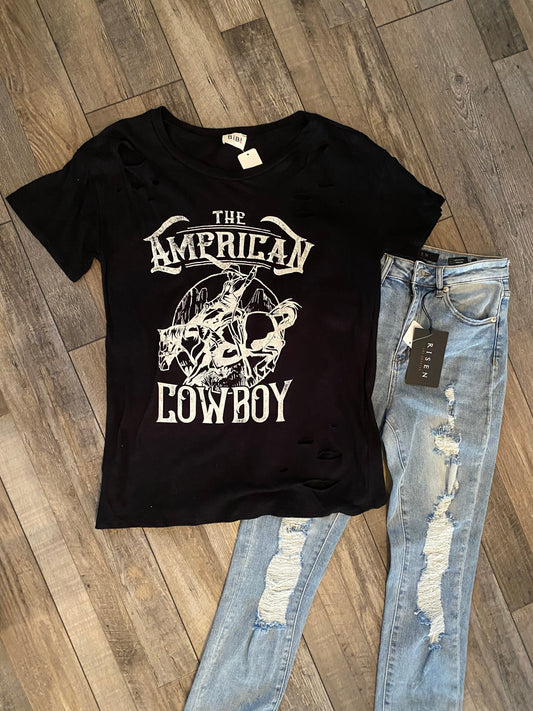 Bibi Distressed The American Cowboy Tee