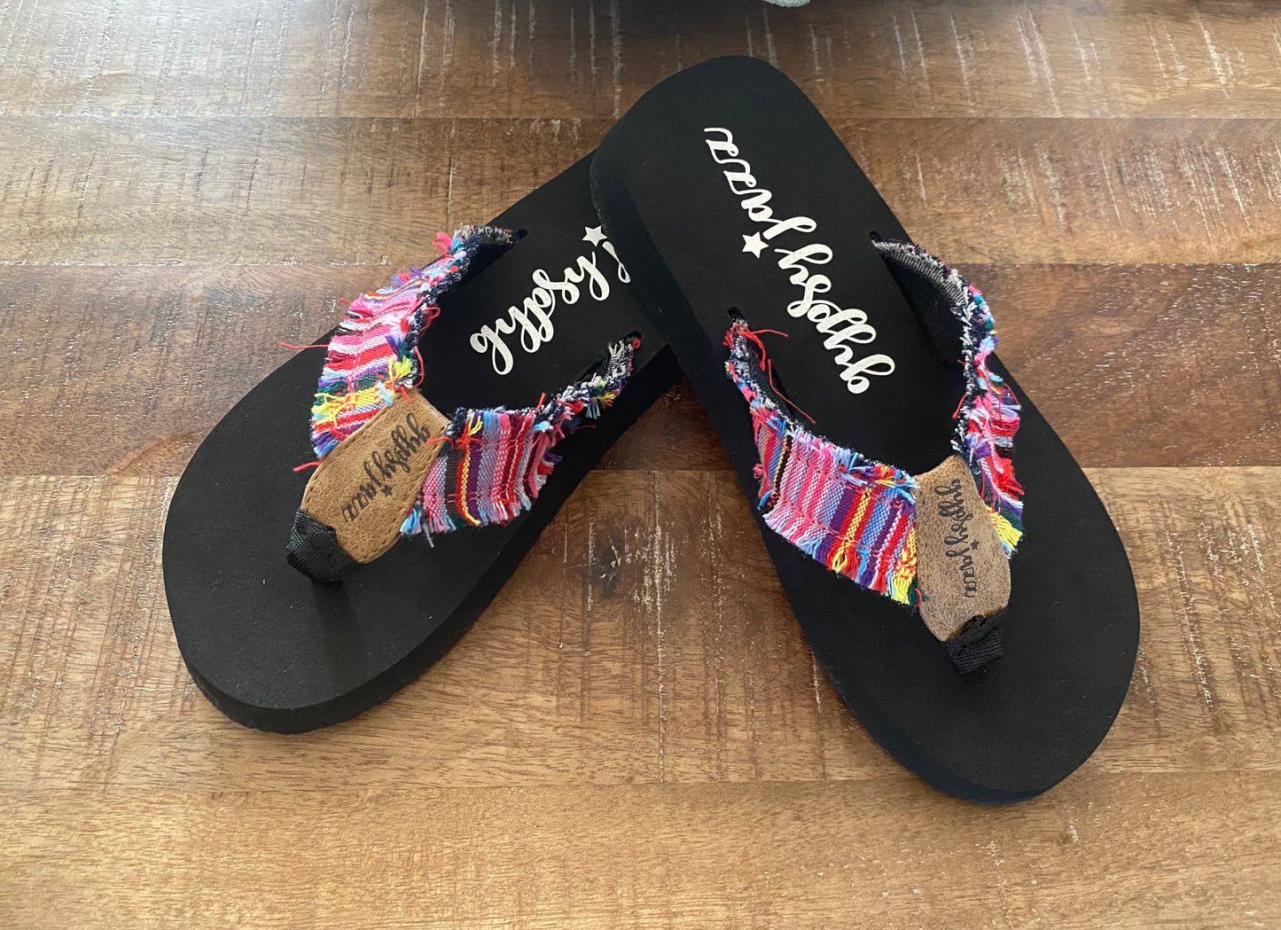 Gypsy Jazz Pink Multi Flip Flops